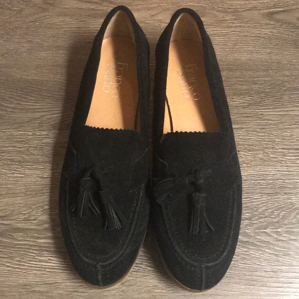 Franco Sarto Black Loafers